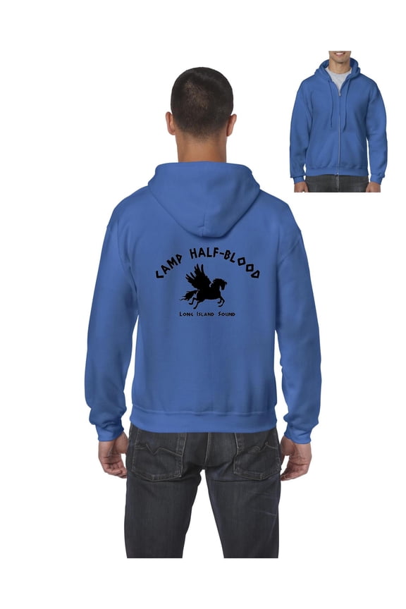 Men's Sweatshirt Full-Zip Pullover - Camp Half Blood Demigods