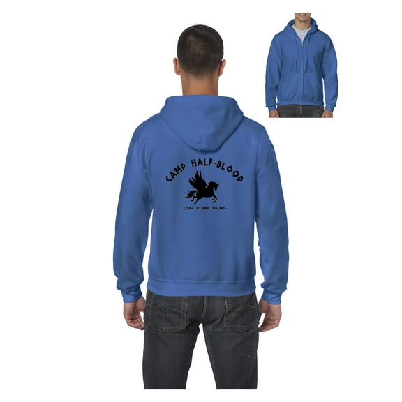 Men's Sweatshirt Full-Zip Pullover - Camp Half Blood Demigods