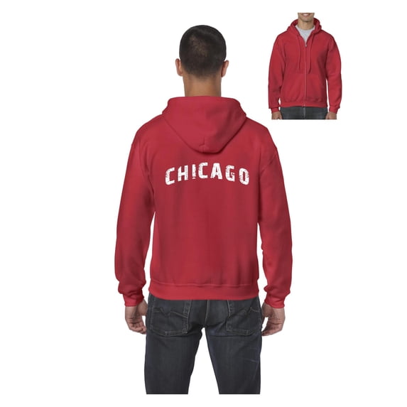 Men's Sweatshirt Full-Zip Pullover - Chicago