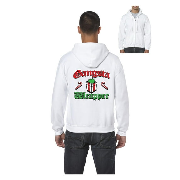 Men's Sweatshirt Full-Zip Pullover - Christmas Wrapper