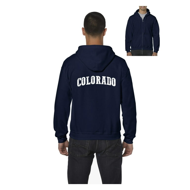 Men s Sweatshirt Full Zip Pullover Colorado Walmart