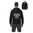 thumbnail image 1 of Men's Sweatshirt Full-Zip Pullover - Elephant Mosaic, 1 of 5