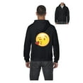 thumbnail image 1 of Men's Sweatshirt Full-Zip Pullover - Emoji Winky Face, 1 of 5