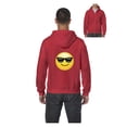 thumbnail image 1 of Men's Sweatshirt Full-Zip Pullover - Emoji with Sunglasses, 1 of 5