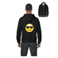 thumbnail image 1 of Men's Sweatshirt Full-Zip Pullover - Emoji with Sunglasses, 1 of 5