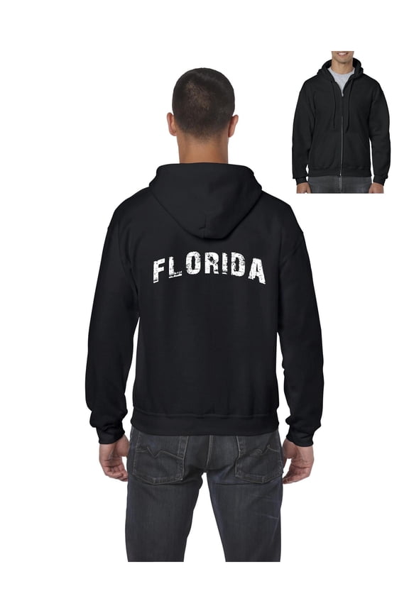 Men's Sweatshirt Full-Zip Pullover - Florida