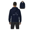 thumbnail image 1 of Men's Sweatshirt Full-Zip Pullover - Golfer Heartbeat, 1 of 5