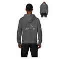 thumbnail image 1 of Men's Sweatshirt Full-Zip Pullover - Golfer Heartbeat, 1 of 5