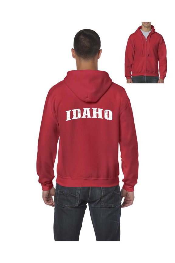 Men's Sweatshirt Full-Zip Pullover - Idaho