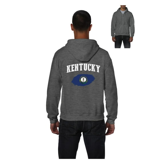 Men's Sweatshirt Full-Zip Pullover - Kentucky