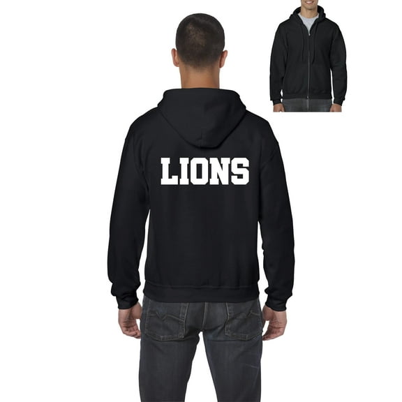 Men's Sweatshirt Full-Zip Pullover - Lions