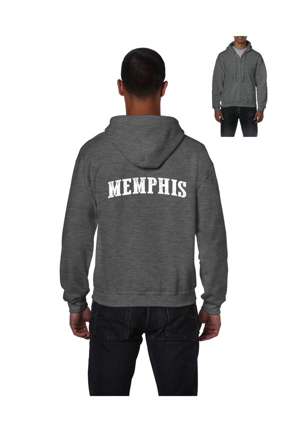 Men's Sweatshirt Full-Zip Pullover - Memphis