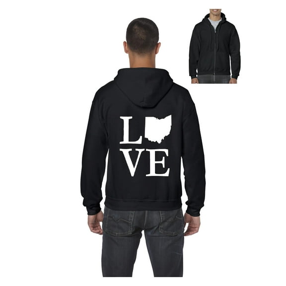 Men's Sweatshirt Full-Zip Pullover - Ohio