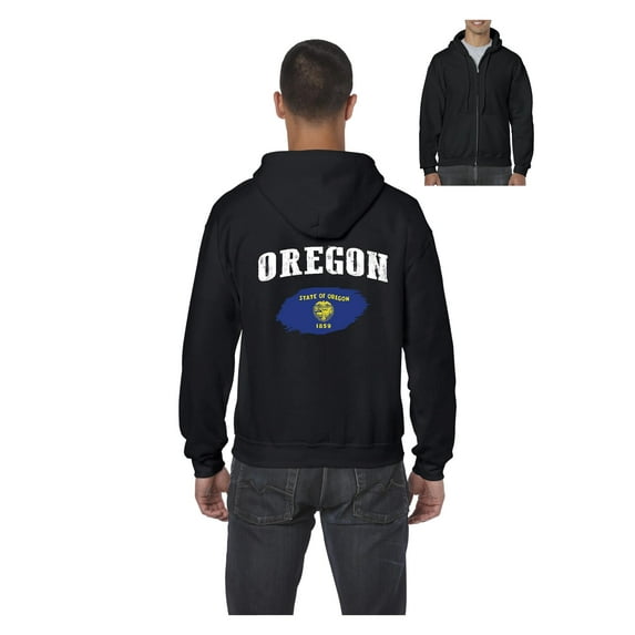 Men's Sweatshirt Full-Zip Pullover - Oregon
