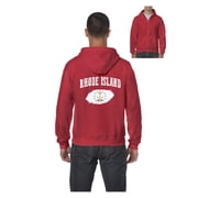 Mens Sweatshirt Full-Zip Pullover - Rhode Island