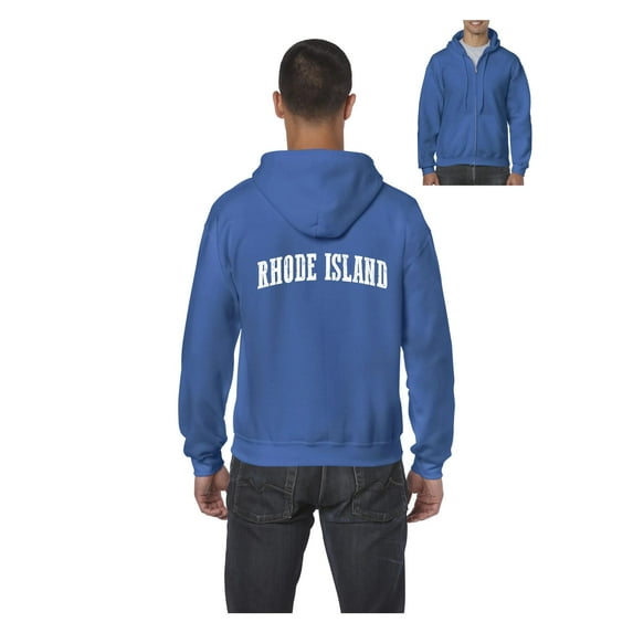 Men's Sweatshirt Full-Zip Pullover - Rhode Island