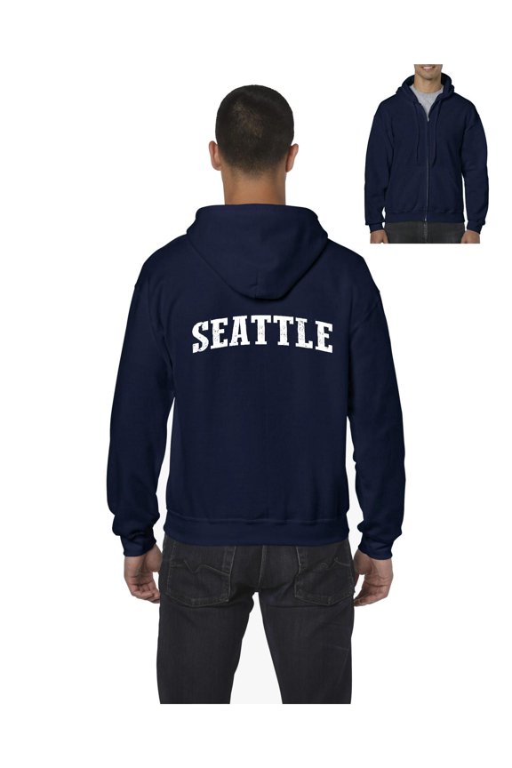 Men's Sweatshirt Full-Zip Pullover - Seattle