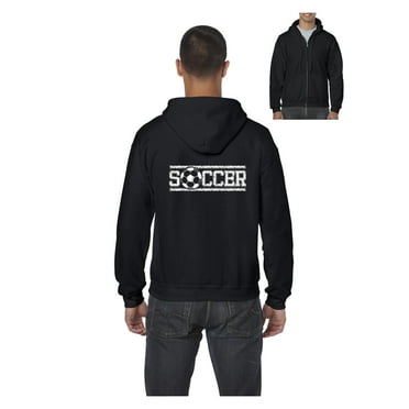 Men's Sweatshirt Full-Zip Pullover - Soccer Balls
