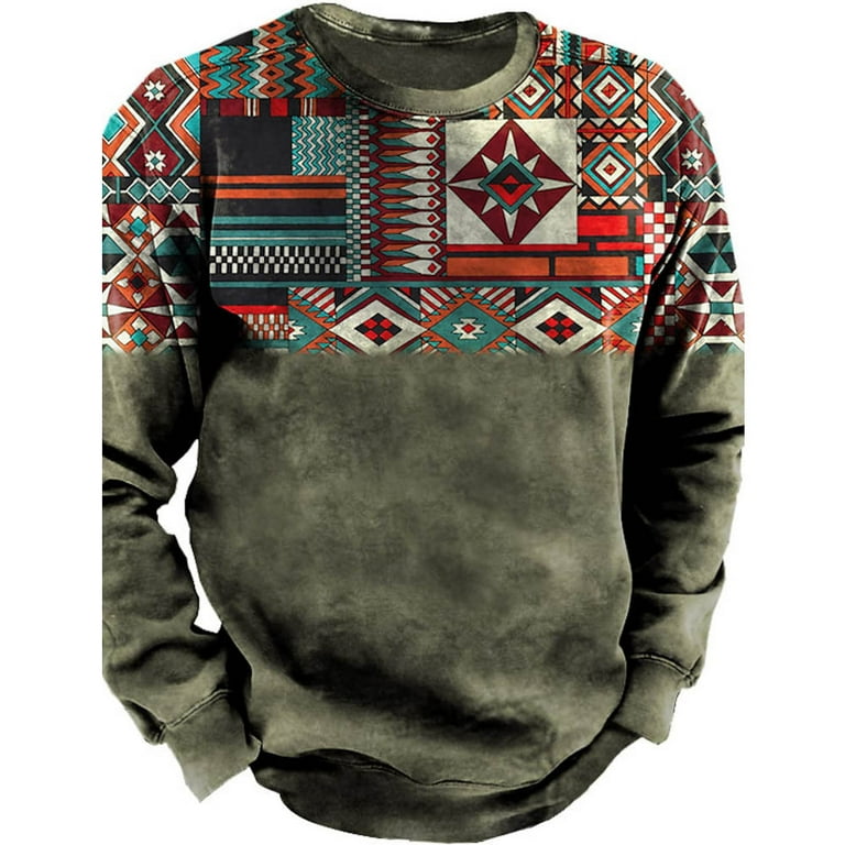 Men s Sweatshirt top Casual Daily 3D Print Basic Vintage Designer