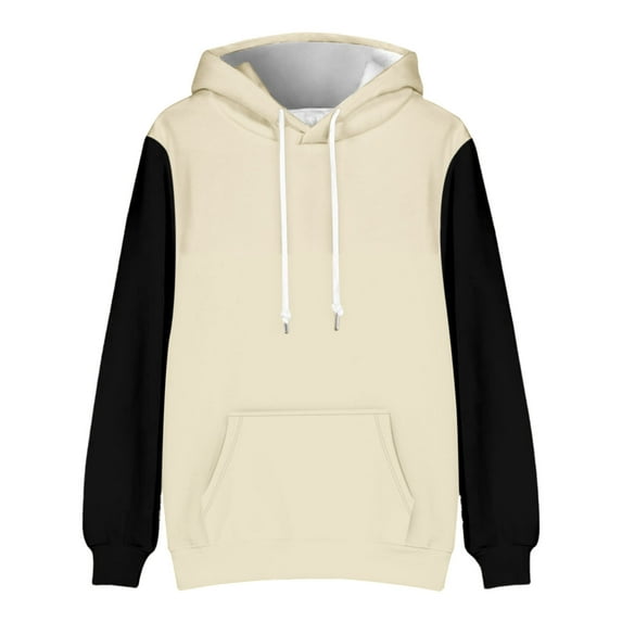 Men's Sweatshirts And Hoodies Big and Tall Hoodies for Men Men's Versatile Simp Le Colorblocking Casual Sport Drawstring Hooded Sweatshirt