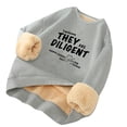 thumbnail image 1 of Men's Sweatshirts Fleece Jumper Thick Crew Neck Pullover Classic Warm Winter Sweat Shirt Gray XXXXXL, 1 of 2