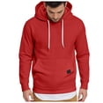 thumbnail image 1 of Men's Sweatshirts And Hoodies Mens Fall Fashion Men's Hooded Sweatshirt Casual Long Sleeve Pullover Hoodies Drawstring Collar Kanga Pocket Fashion Shirts, 1 of 8