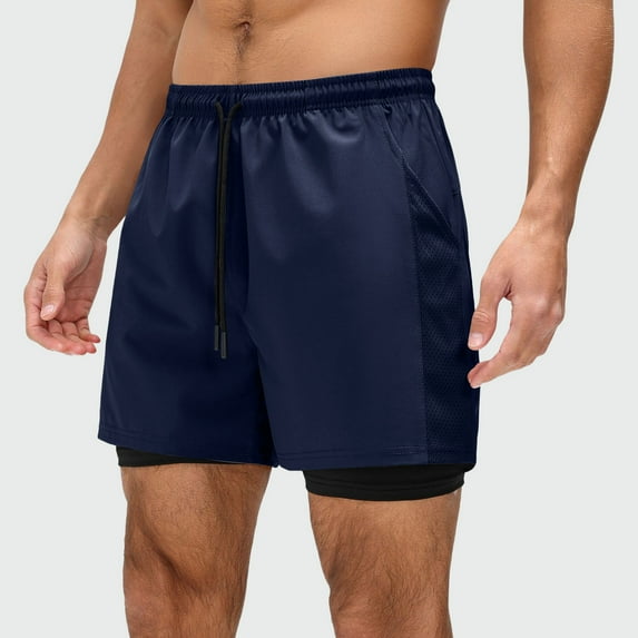 Men's Sweatshorts Men's Exercise Shorts Cheap Shorts for Men, Mens Lounging Shorts Men Jogger Shorts Men Exercise Shorts Mens Pajama Shorts, Navy, M
