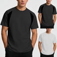 thumbnail image 1 of Men's Swim Shirts UPF 50+ Sun Protection Rash Guard Quick Dry Summer Workout Gym Causal T-Shirts Big and Tall Size M-5XL Gray, 1 of 9