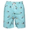 thumbnail image 1 of Men's Swim Shorts Trunks Volley Beach Print Pattern Ocean Current Polyester, 1 of 2
