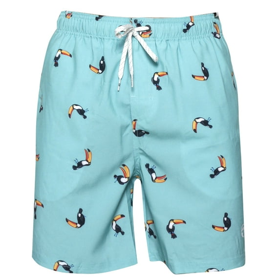Men's Swim Shorts Trunks Volley Beach Print Pattern Ocean Current Polyester