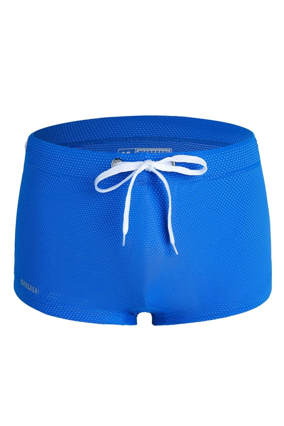 Men's Swim Trunk Swimwear Quick Dry Bathing Suit Board Short Sexy Boxer Brief with Drawstring