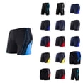 thumbnail image 1 of Men's Swim Trunks Athletic Swimwear Quick Dry Black Brief Swimsuit UPF 50+ Racing Training Casual Beach Pool Shorts, 1 of 6