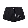 thumbnail image 1 of Men's Swim Trunks Basketball 2 In 1 Quick Dry Swim Shorts Mens Swimsuit Board Shorts With Pockets Black XL, 1 of 6