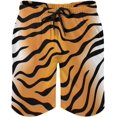 thumbnail image 1 of Men's Swim Trunks Bathing Suits Funny Tiger Print Quick Dry Board Shorts, 1 of 6