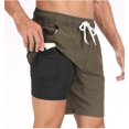 thumbnail image 1 of Men's Swim Trunks Board Shorts Quick Dry Mens Swimming Trunks with Compression Liner, 1 of 9