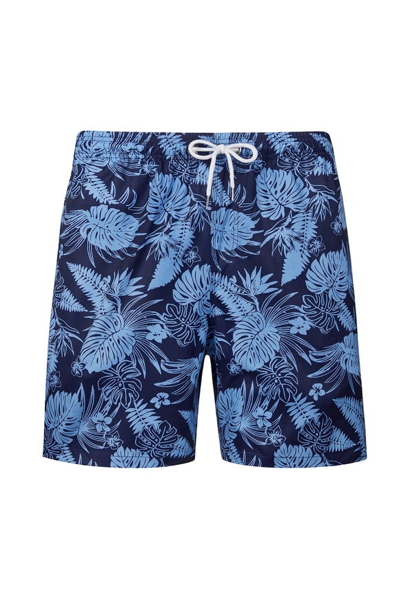 Men's Swim Trunks Mesh Lining Beach Board Shorts Swimwear Quick Dry with Pockets Blue 3XL