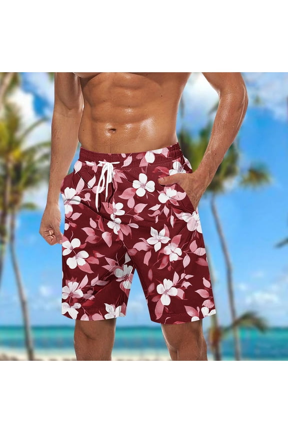 Men's Swim Trunks Quick Dry Bathing Suit Swimming Board Shorts Beach Swimwear