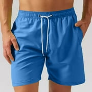 Men's Swim Trunks Quick Dry Bathing Suit Swimming Board Shorts Mesh Lining Beach Swimwear
