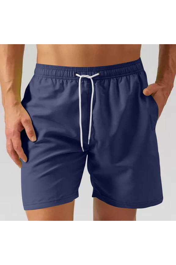 Men's Swim Trunks Quick Dry Bathing Suit Swimming Board Shorts Mesh Lining Beach Swimwear