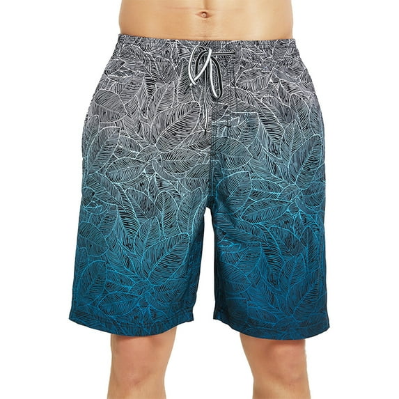 Men's Swim Trunks Quick Dry Beach Shorts with Pockets