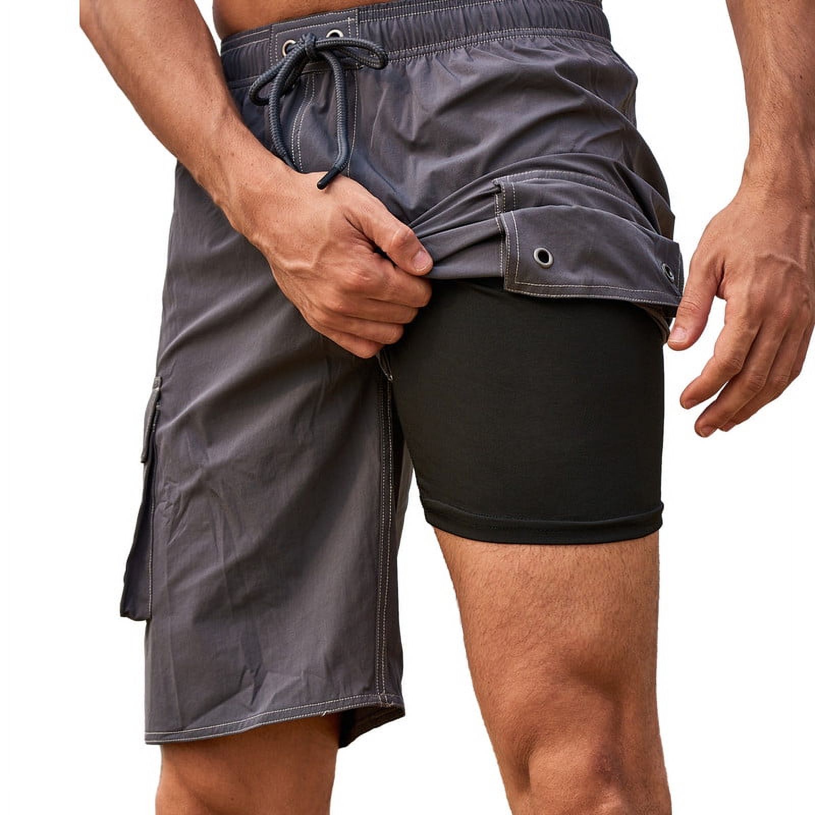 Swim Trunks Men, Swimming Trunks for Men, Swim Shorts Men, Purple Nebula Universe Men's