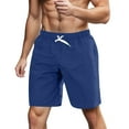 thumbnail image 1 of Men's Swim Trunks Quick Dry Board Shorts With Zipper Pockets Beach Shorts Bathing Suits For Men Navy S, 1 of 4