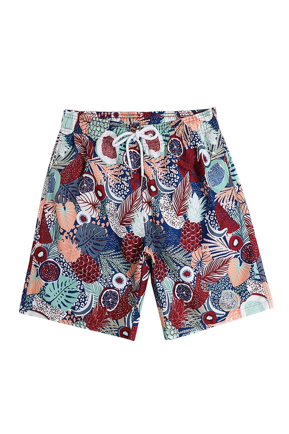 Men's Swim Trunks Quick Dry Lightweight Board Shorts Stretch Swimming Trunks Hawaiian Beach Bathing Suit Shorts