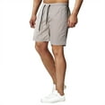 thumbnail image 1 of Men's Swim Trunks Quick Dry Lightweight Board Shorts with Pockets Beach Shorts Bathing Suits for Men - No Mesh Liner Size M-3XL Gray, 1 of 4