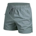 thumbnail image 1 of Men's Swim Trunks Quick Dry Shorts with Elastic Waist Lightweight Beach Shorts Outdoor Active Shorts with Zipper Pockets, 1 of 3