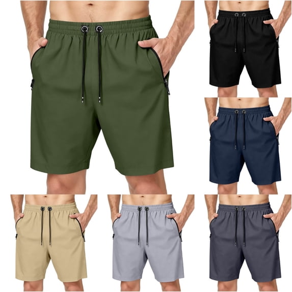 Men's Swim Trunks with Mesh Lining Quick Dry Breathable Lightweight Shorts with Pockets for Summer Beach Cruise Water Park Gym Running Army Green 3XL