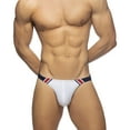 thumbnail image 1 of Men's Swimming Briefs Bikini Boxer Trunks Swimsuits Bathing Suits Sexy Pouch Thong Swim Briefs Stretchy G String Thongs Low Rise Beach Swimwear White X-Large, 1 of 5