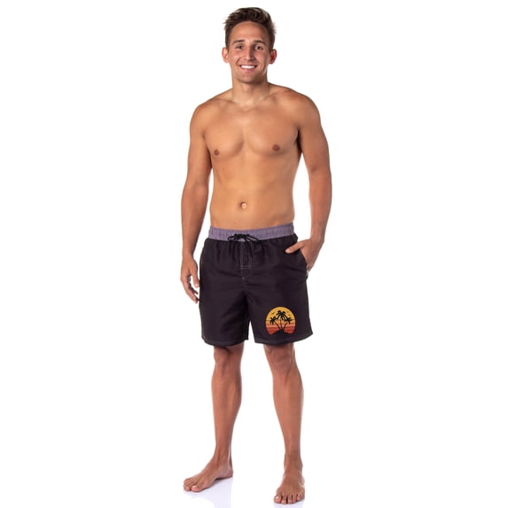 Men's Swimming Trunks Pool Waterpark Board Shorts Mesh Netting Elastic Waistband