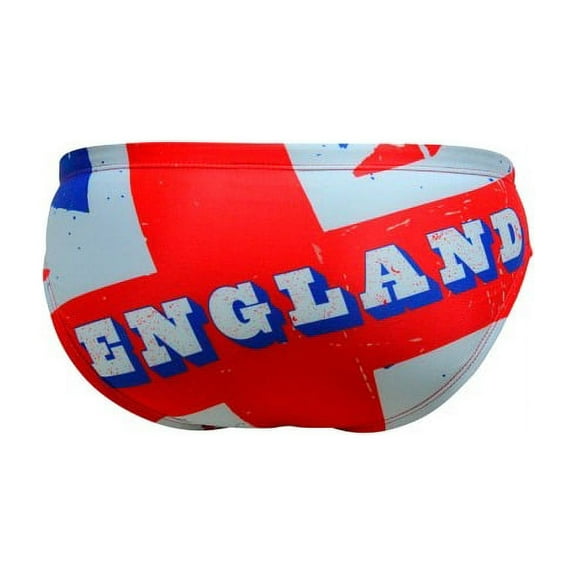 Men's Swimsuit Brief Athletic Swimwear England Flag, Water Polo, Underwater Rugby, High Performance