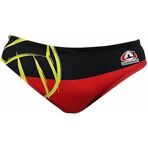 Men's Swimsuit Brief Athletic Swimwear Germany Flag, Water Polo, Underwater Rugby, High Performance